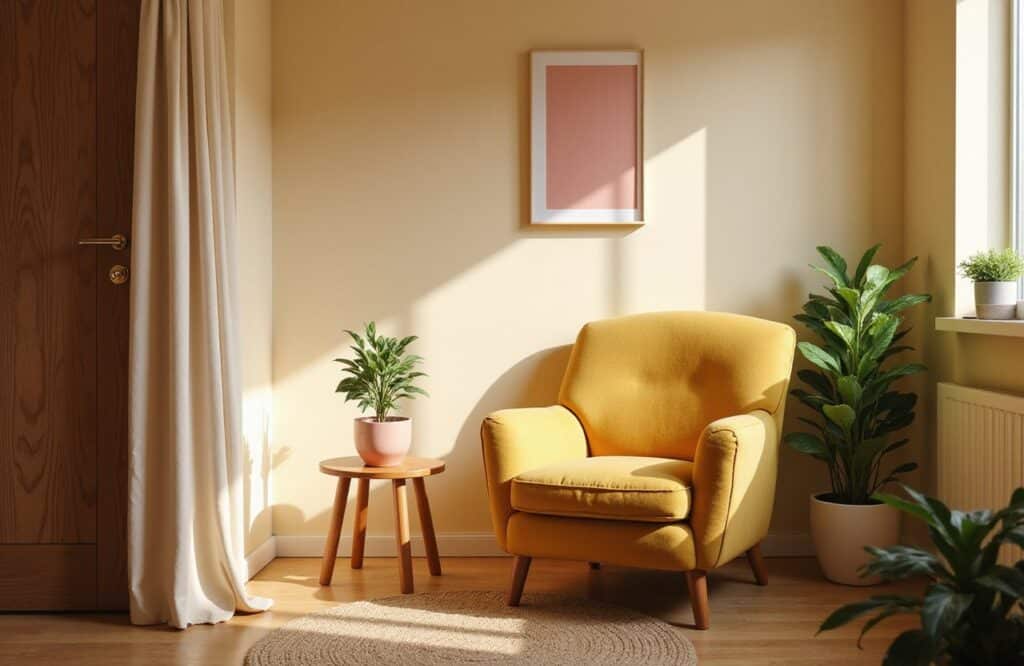 Comfortable therapy space featuring a cushioned armchair and soothing ambiance Mental Health Services in San Bernardino County
