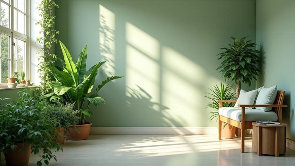 green promotes healing and calm